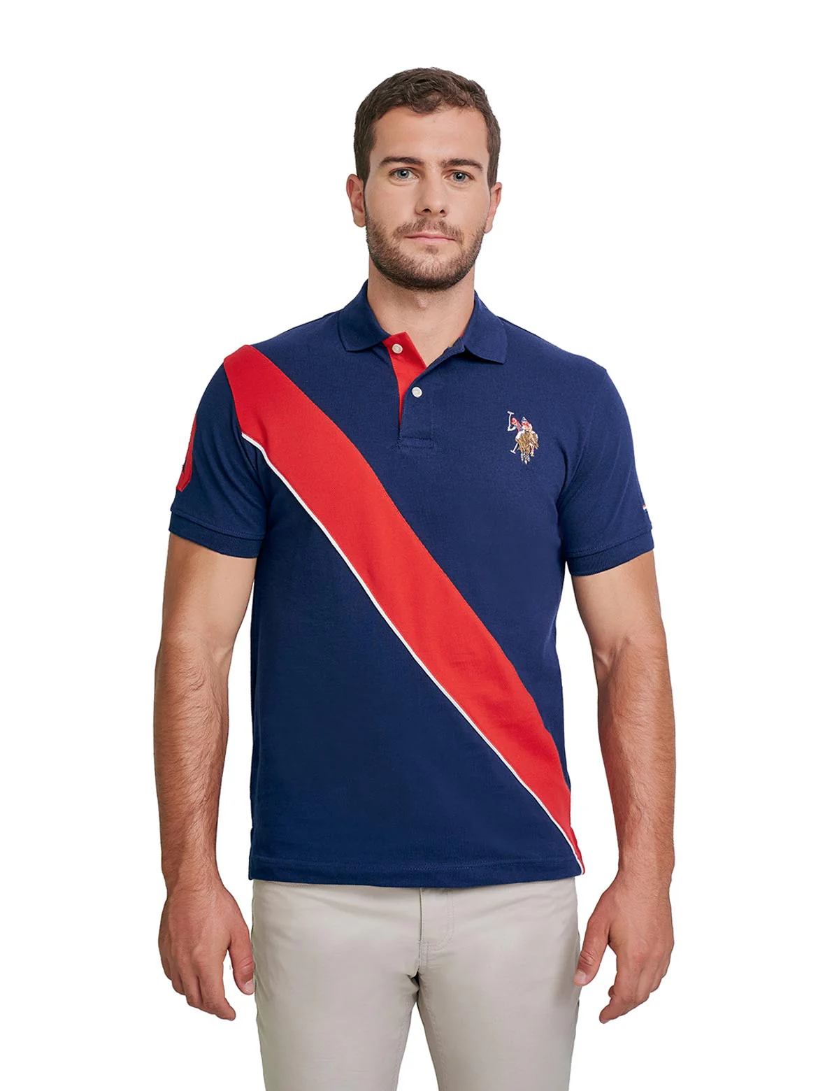 PLAYERA USPA POLO CABALLERO 48-8294